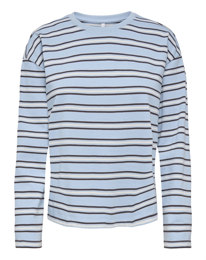 Only - ONLNew Soph Langærmet Trøje - Soft Chambray/Black Coffee